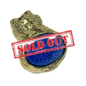 Yves Saint Laurent ARTY Blue and Gold Ring_Used like New! 💯Authentic Guaranteed
